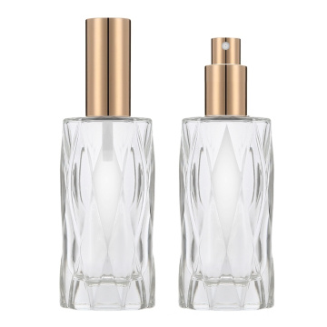 High Quality Luxury 60Ml Clear Empty Glass Perfume Pump Spray Bottles